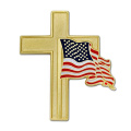 Großhandel Custom Logo Metall Emaille Badge Religiöse Kreuzstift